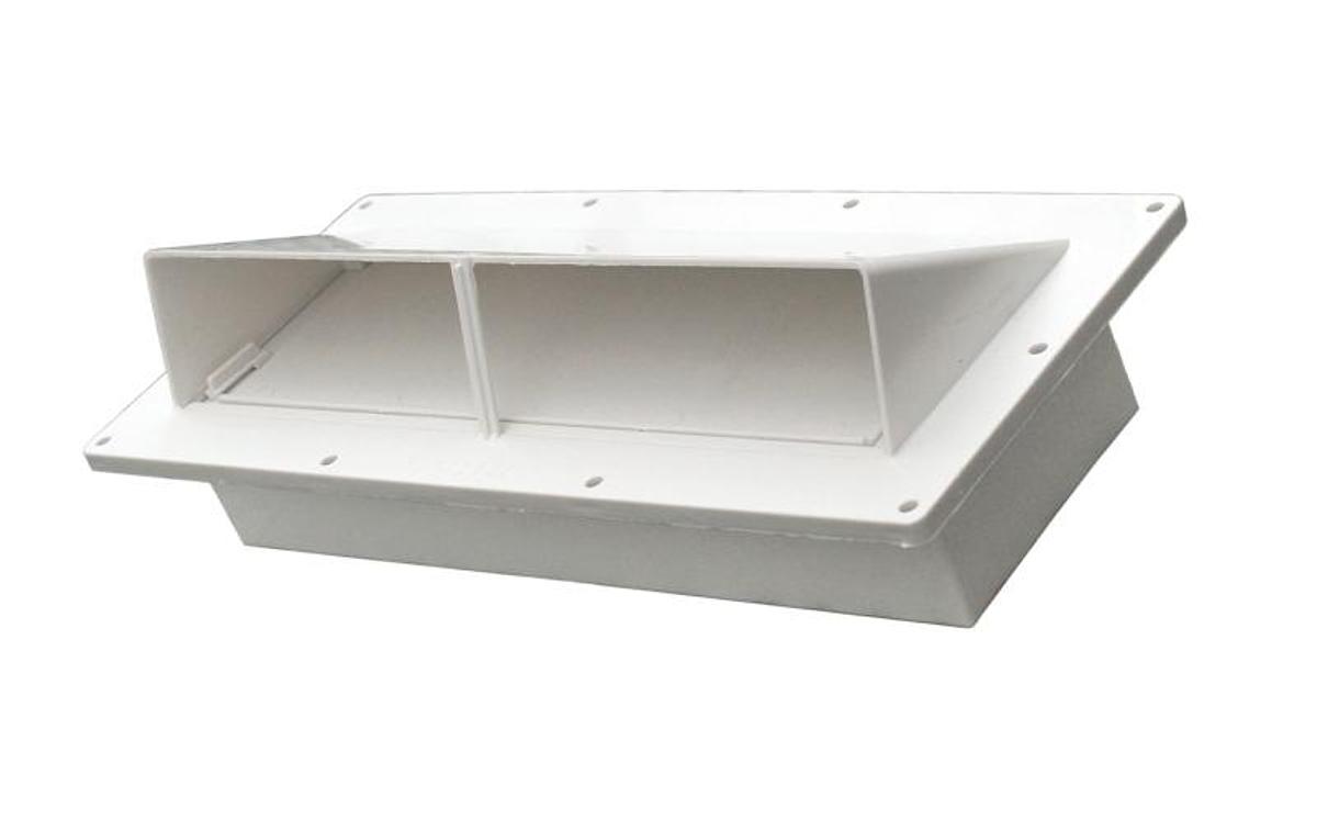 Outside Vent W/ Lockable Damper - White