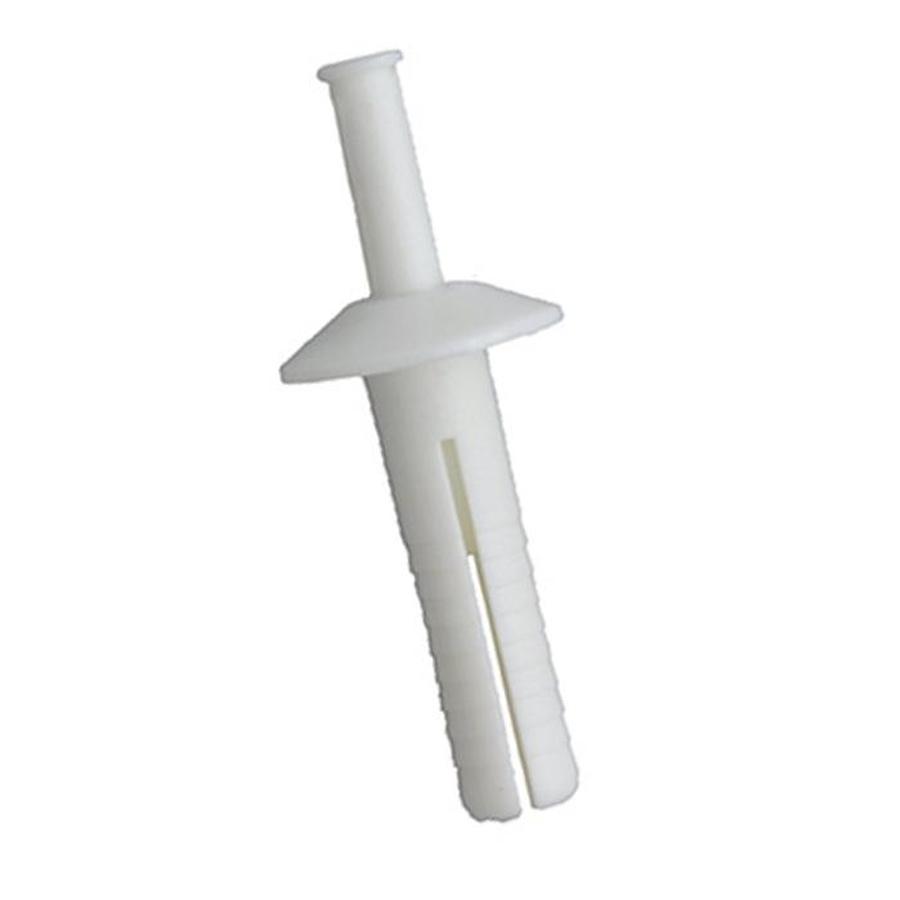 1" Plastic Rivet White (pack Of 25)