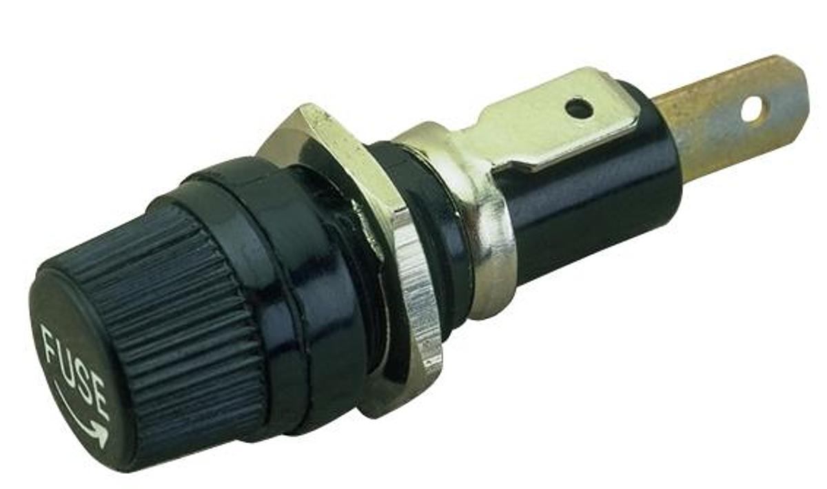 Fuse Holder, Round Spade Terminal