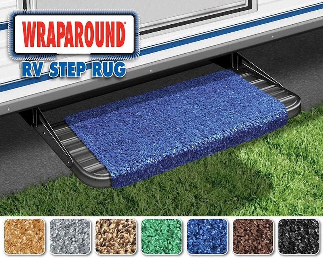 18" Wraparound Rv Step Rug - Imperial Blue