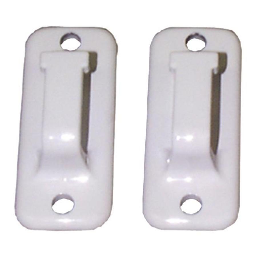 Pull Strap Catch White - 2 Per Pkg
