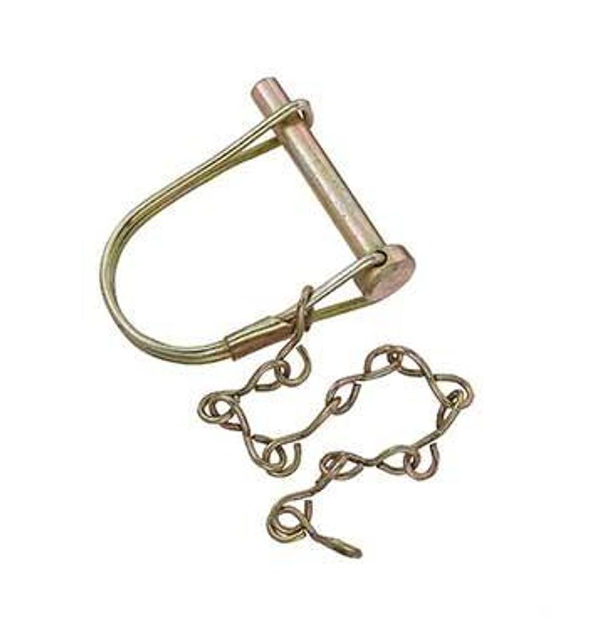 Coupler Lock Pin W/ Chain 1/4" X 1-3/8"