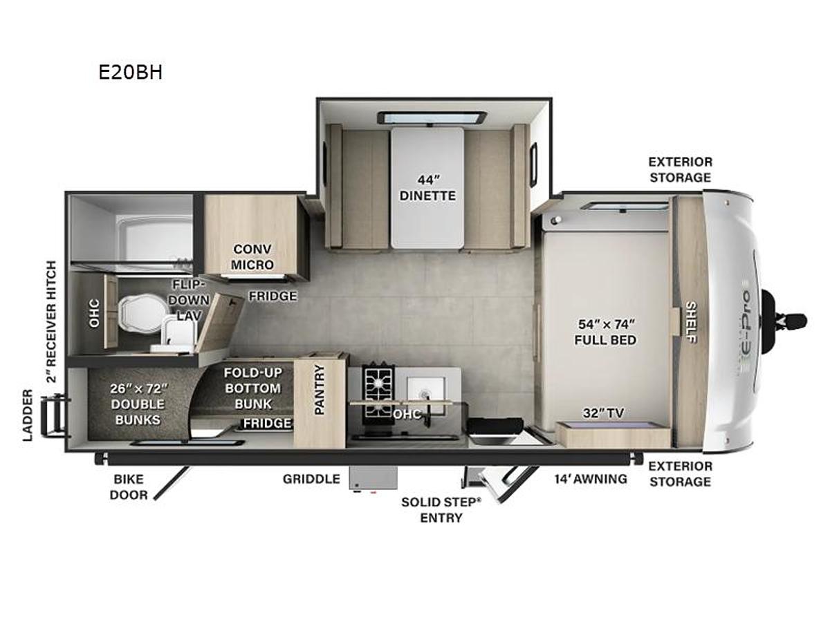 New 2025 Forest River RV Flagstaff E-Pro E20BH