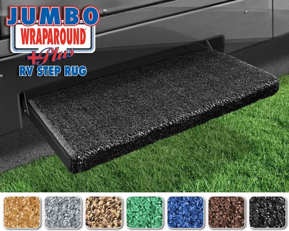 Jumbo Wraparound + Plus Rv Step Rug - 23" - Black