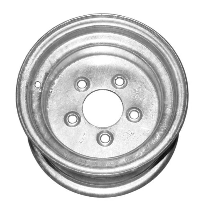 Wheel Galvanized Solid; 10 Inch 5 Hole