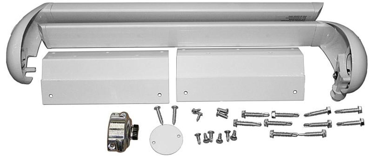 Slideout Cover Mounting Brackets And Hardware Tall White