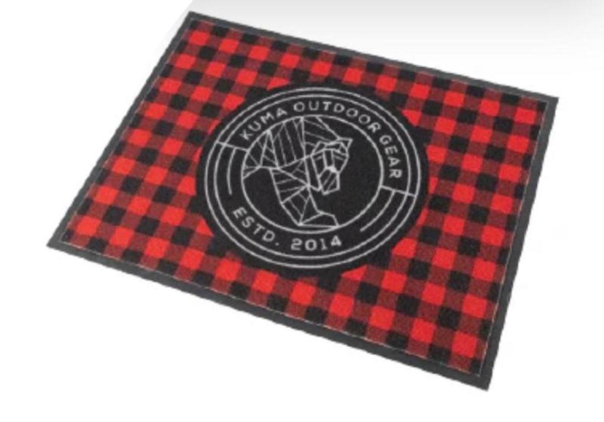 Kuma Door Mat - Red/black Plaid