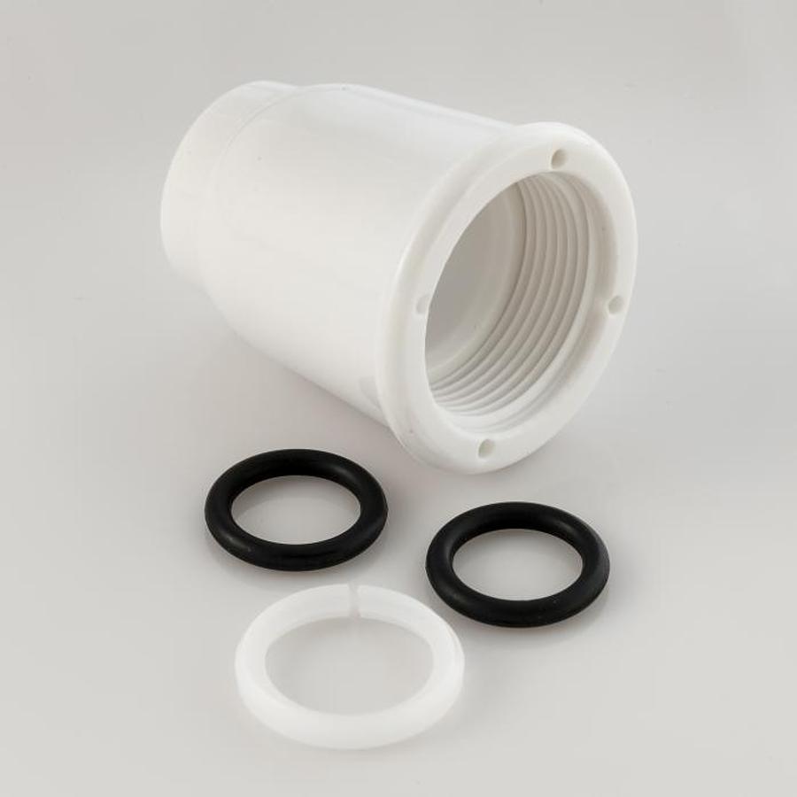 Spout Nuts W/o-ring White, Carded