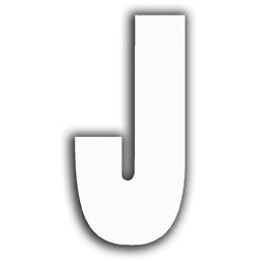 White Letter - J