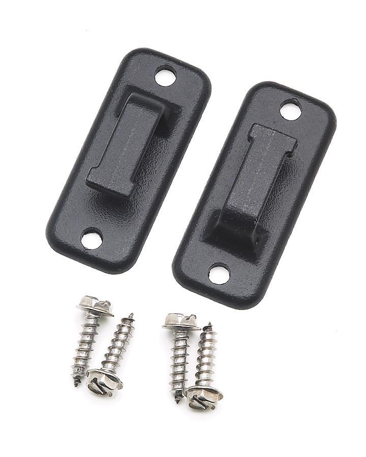 Pull Strap Catch Black - 2 Per Pkg