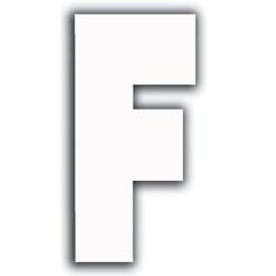 White Letter - F