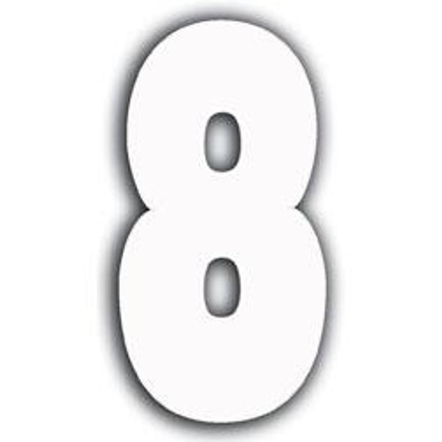 White Number - 8