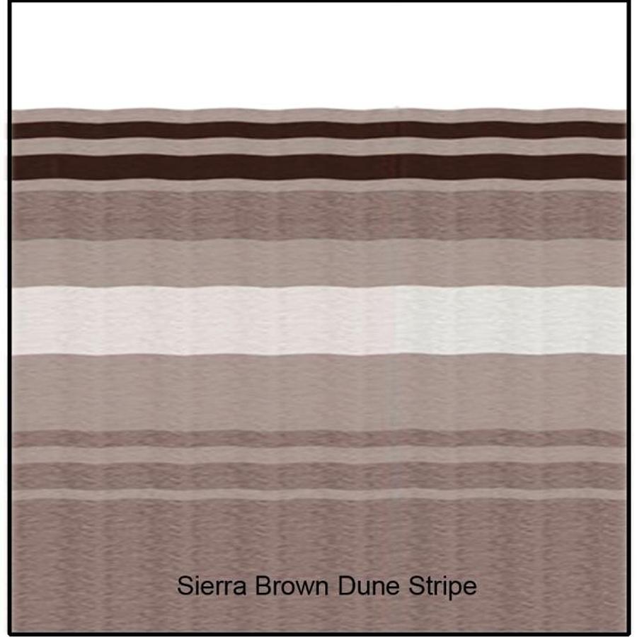 Universal Replacement Fabric 13' 2" Sierra Brown Dune Stripe White Weatherguard