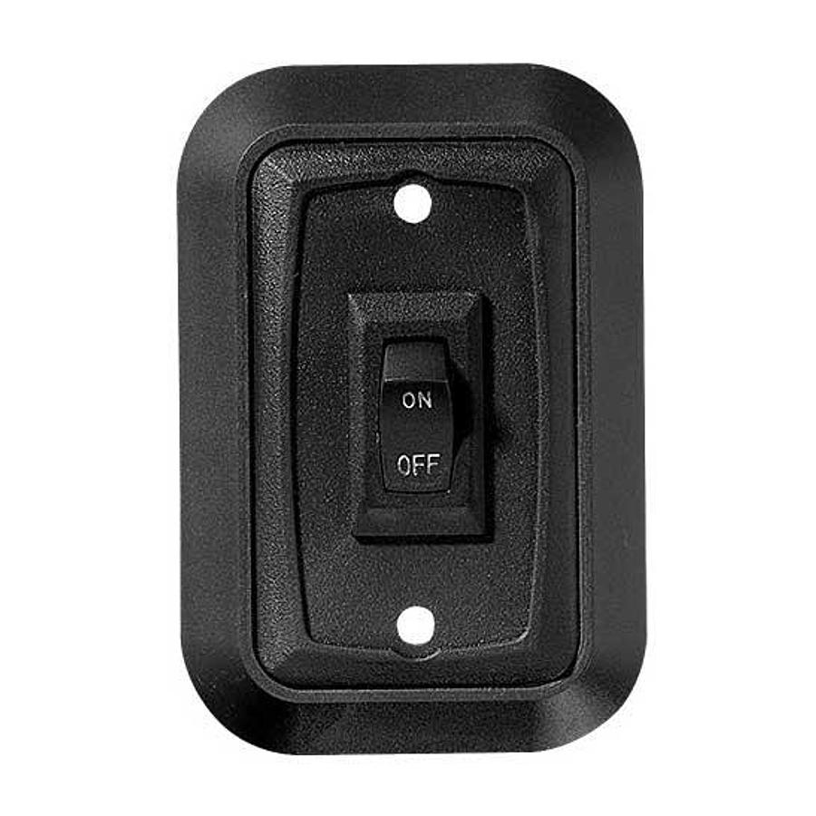 Wall Plate Switch, Black, Single