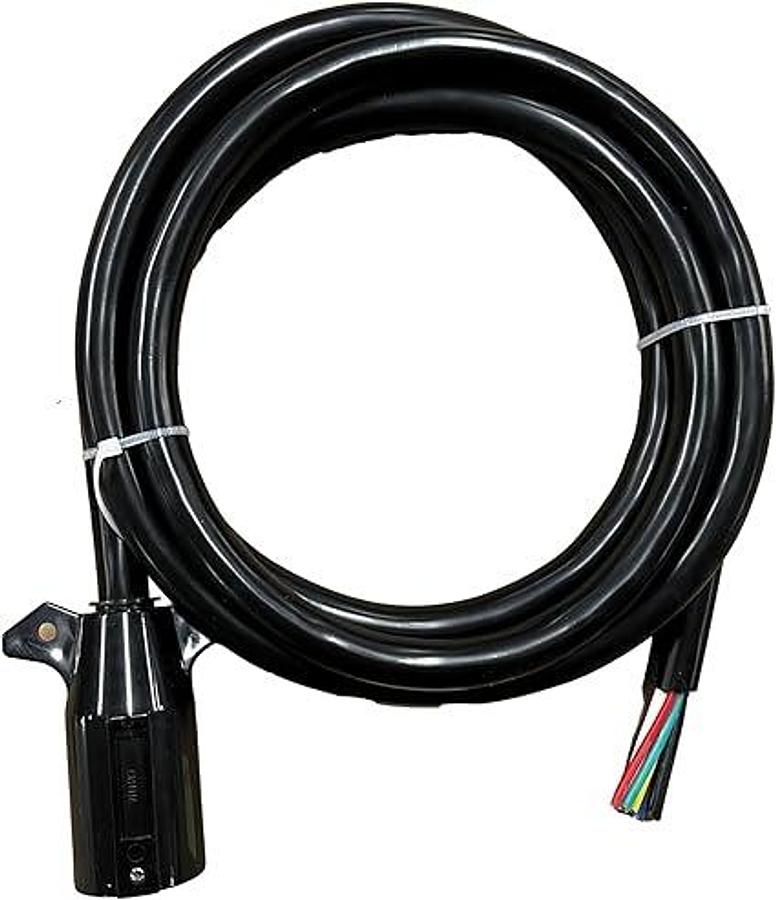 7 Way Molded Trailer End W/ 8' Cable