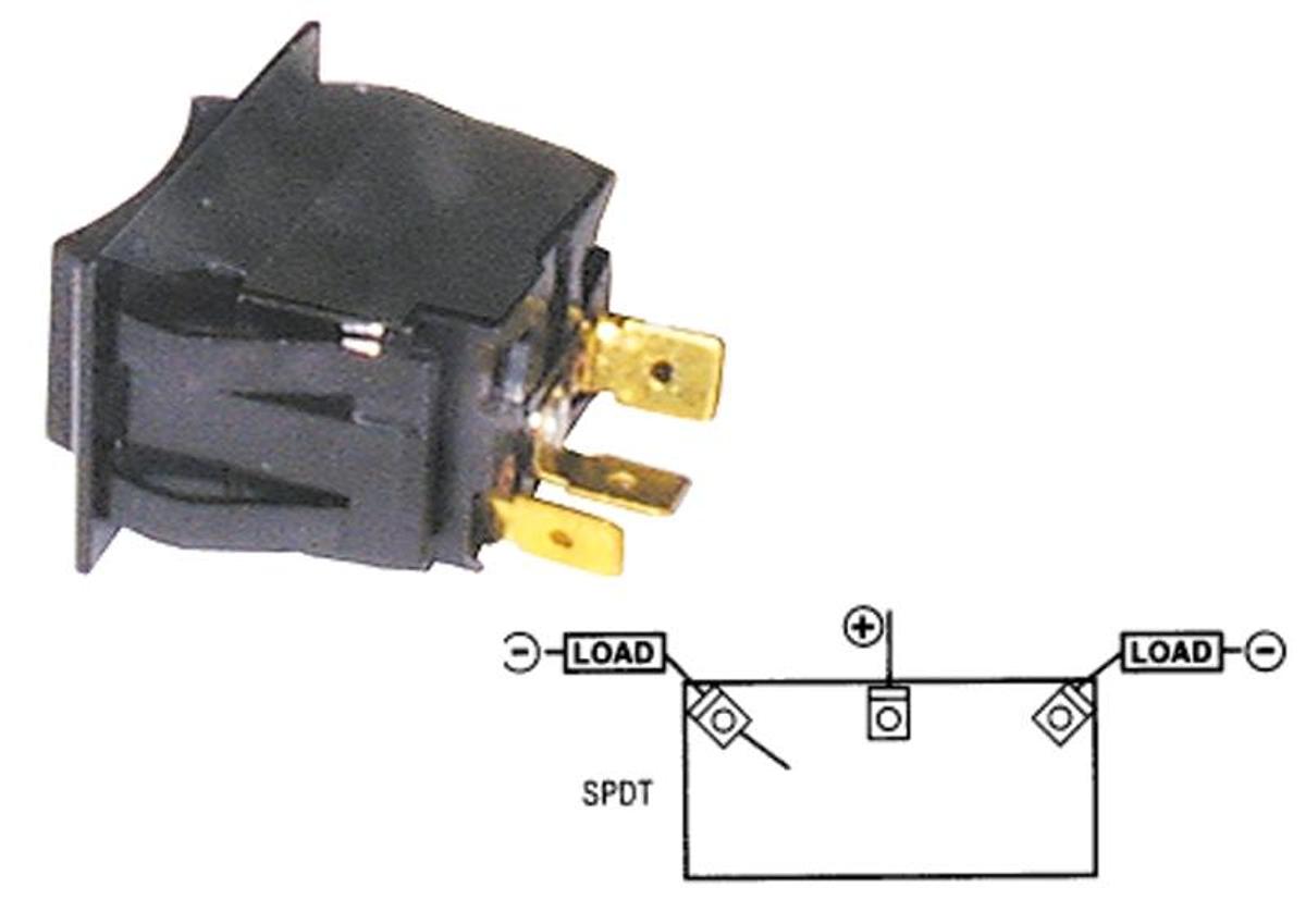 Switch - Standard Rocker - Mon On-off-mom On (single Pole)