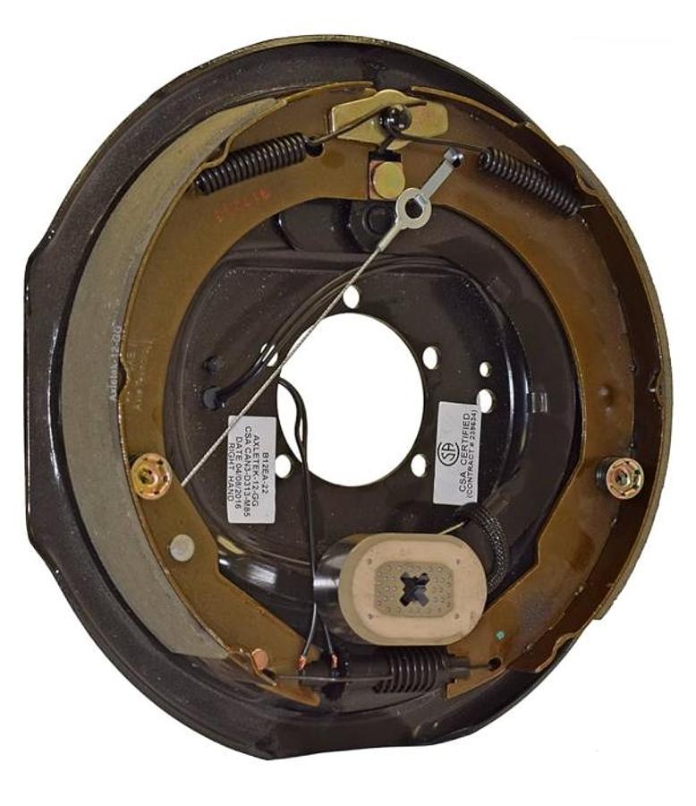 Electric Brake Assembly Rh, Forward Self-adjusting 12 X 2, 5-bolt