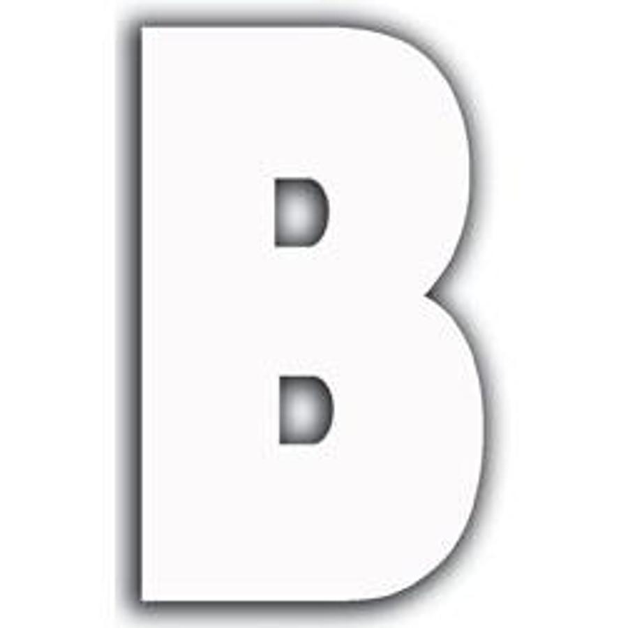 White Letter - B