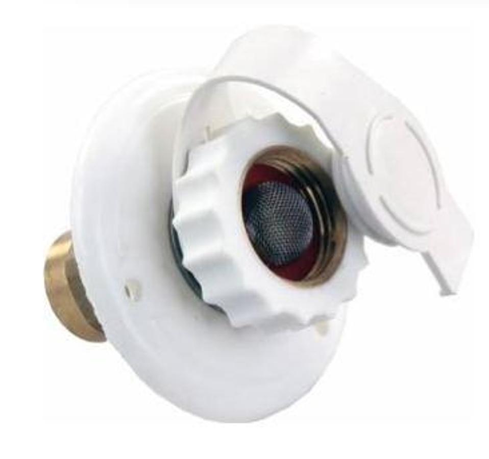 City Water Flange White Plastic Fpt