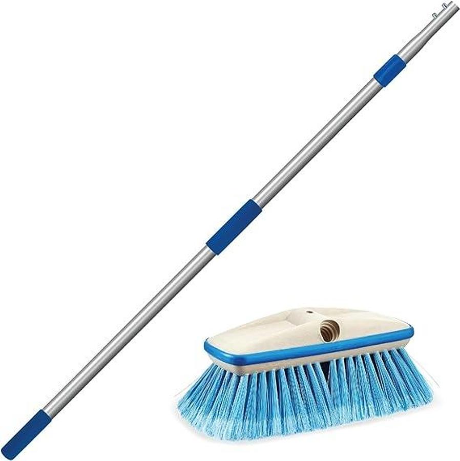 Starbrite Deluxe Telescoping Deck Brush Kit 3'-6' Delux Blue Brush