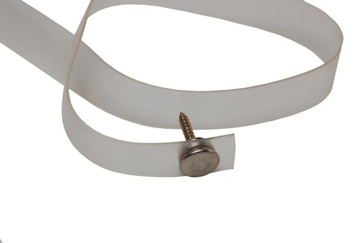 Folding Door Tieback - Clear Plastic 18"