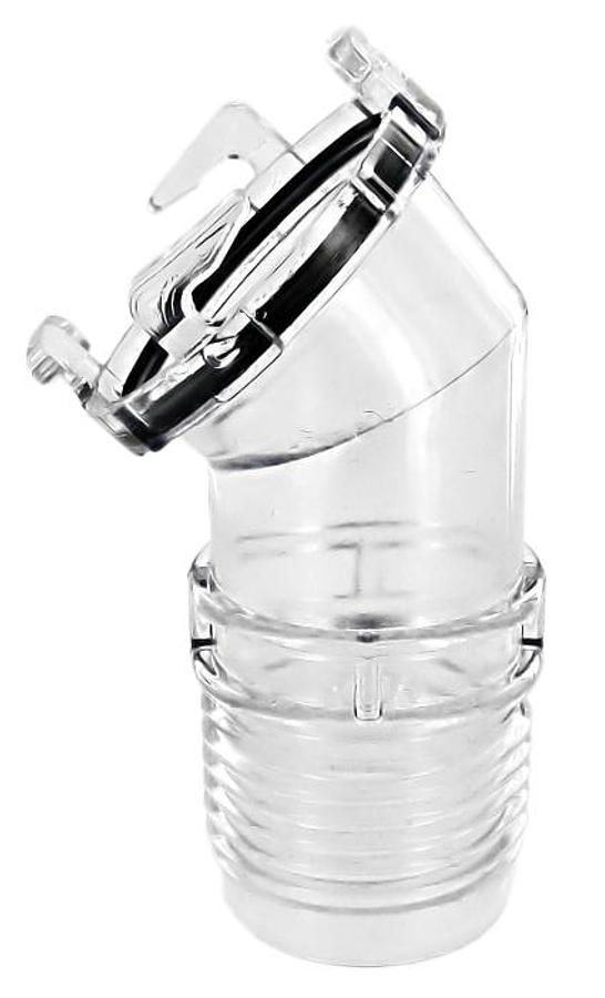 Ez Coupler 45 Degree Hose Adapter - Clear