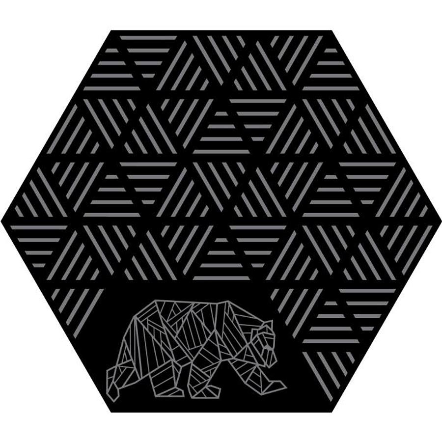 Kuma Hex Striped Peaks Outdoor Mat