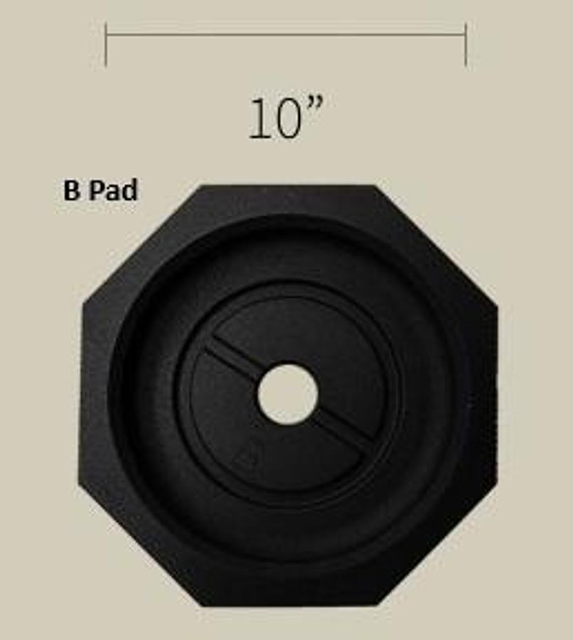 Snappad Eq Octagon,prime Round, Bf 10 Single B Pad