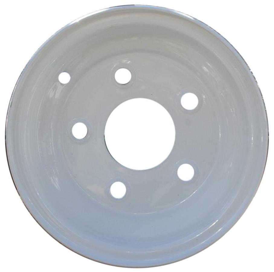 Wheel White Solid; 8 X 7 Inch 5 Hole