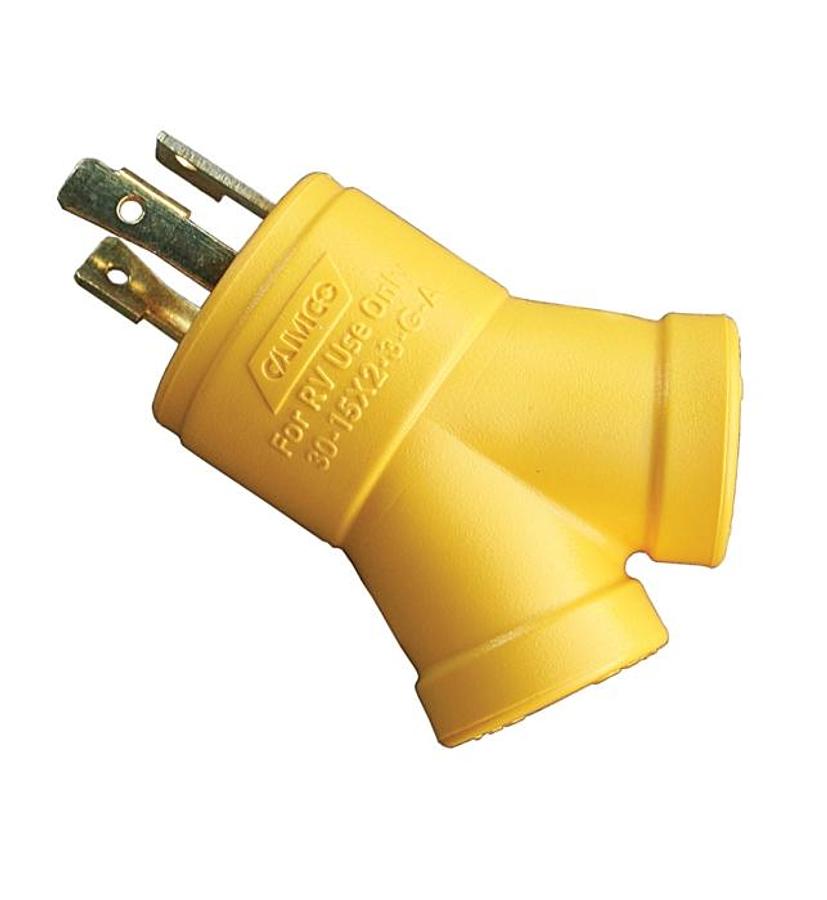 Power Grip Y Generator Adapter 3 Prong 125v-3750w 30m/2 X15f