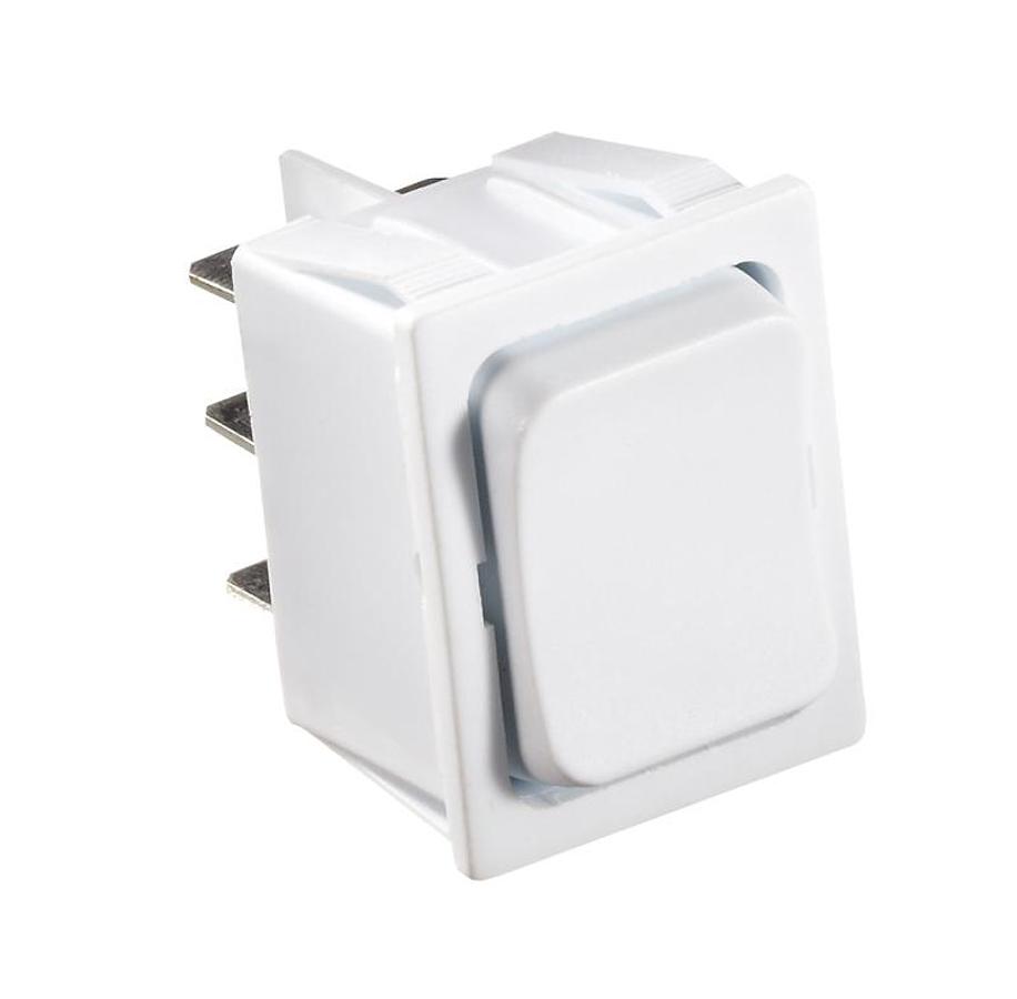 Dpdt On/off/on Momentary Rocker Switch, White