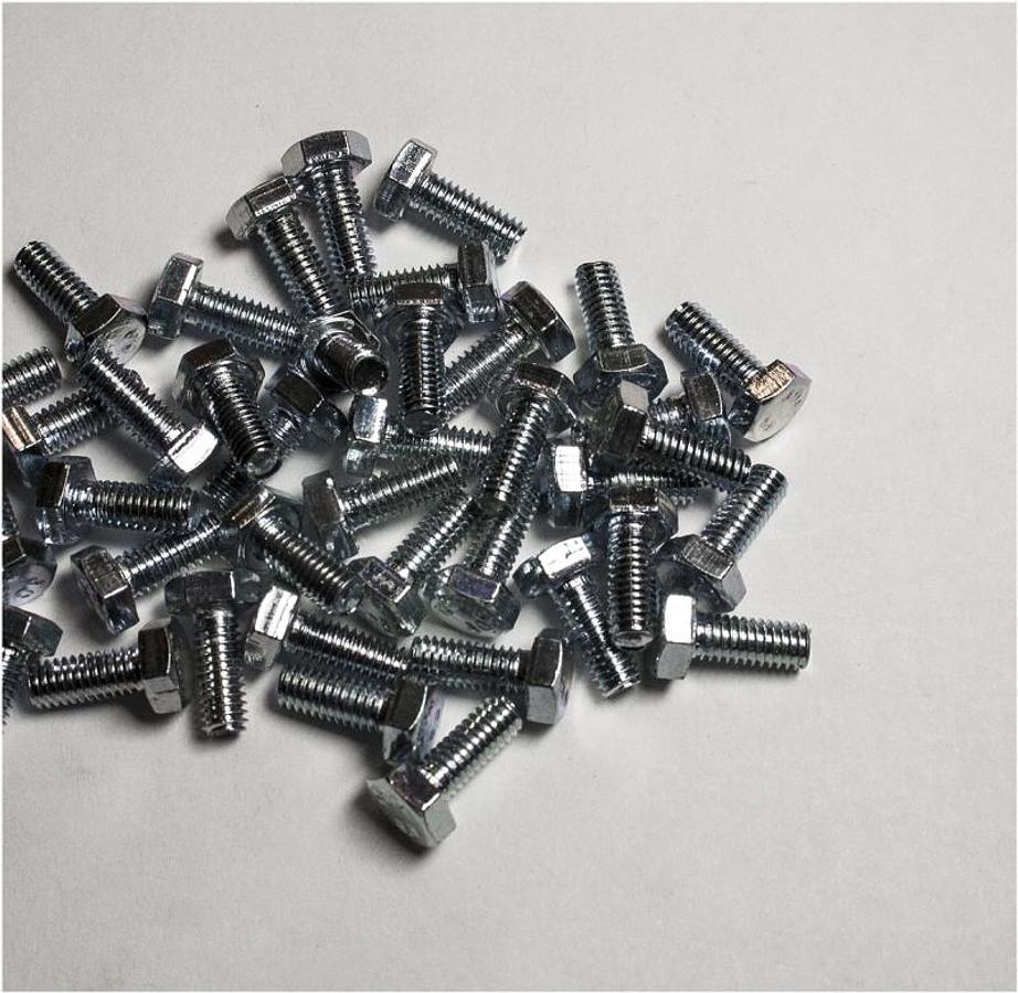 Hex Head Steel Screw Zinc Finish 4mm-0.7 X 12 8.8 - 100/box
