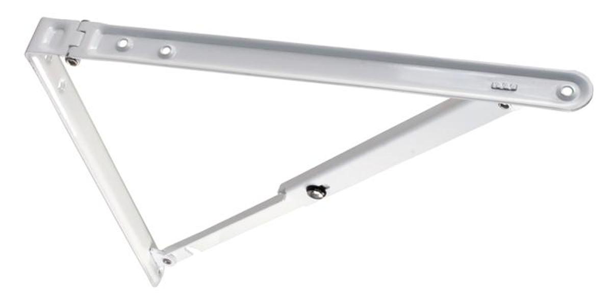 Folding Shelf Bracket - White