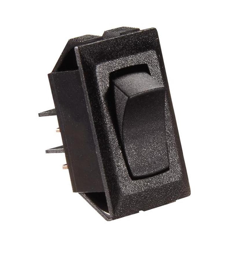Rocker Switch, Black 10 Amp,mom On/off Spst