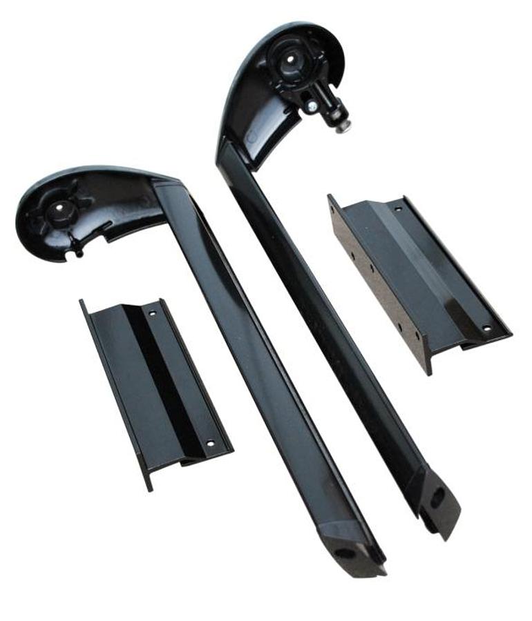 Slideout Cover Mounting Brackets And Hardware Short Black