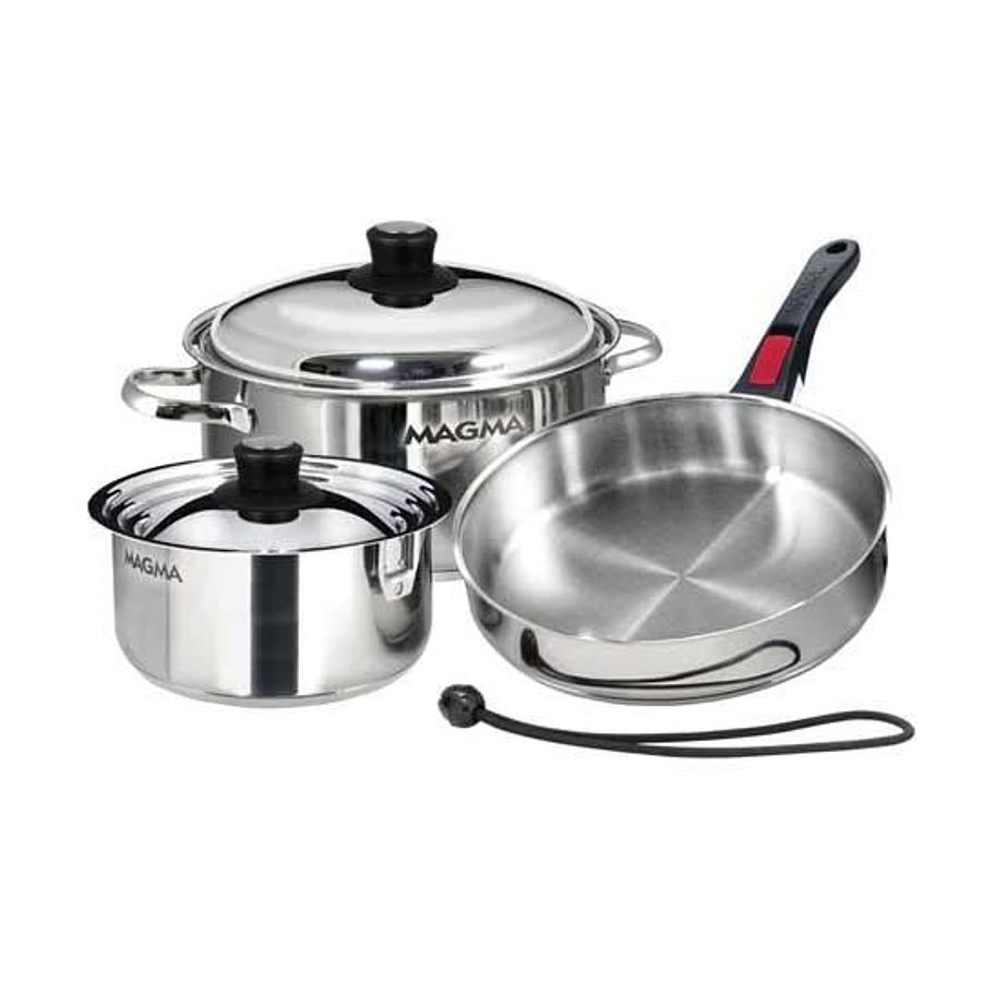 Magma Induction Cookware Nestable 7pc Stainless Steel