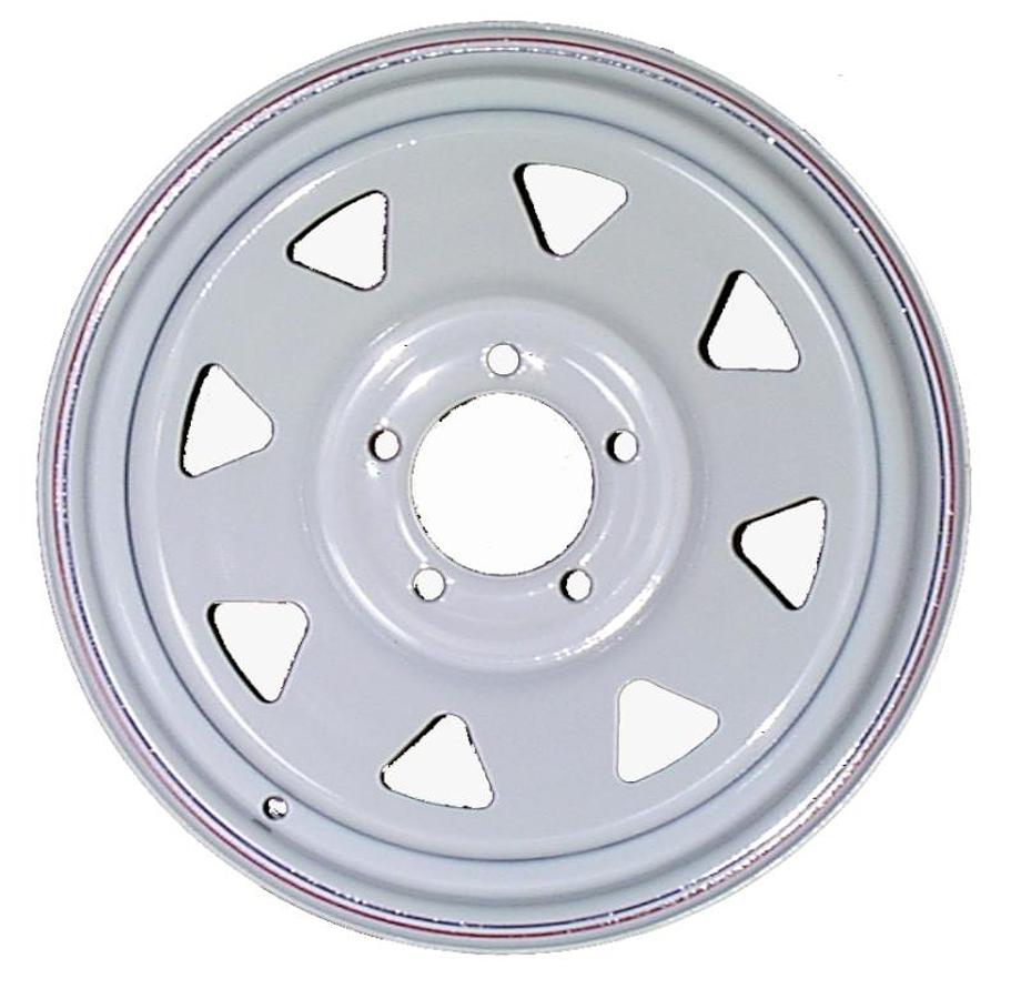 Wheel White Spoke; 15 X 6 Inch 5 Hole