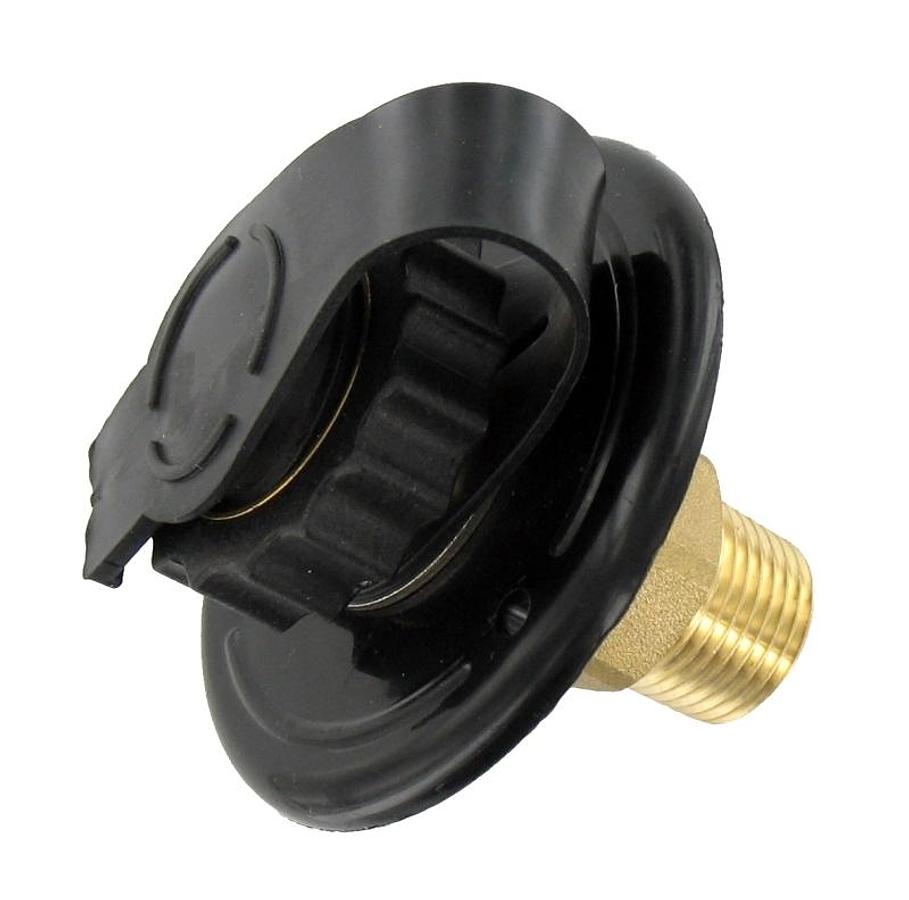 City Water Inlet - Flush Mount Lead Free, Black, Carded