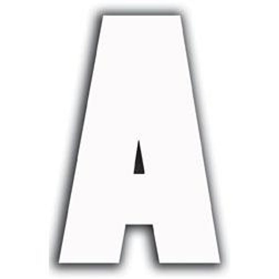 White Letter - A