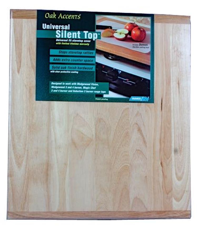 Stove Top Cover Silent Universal Oak Accent