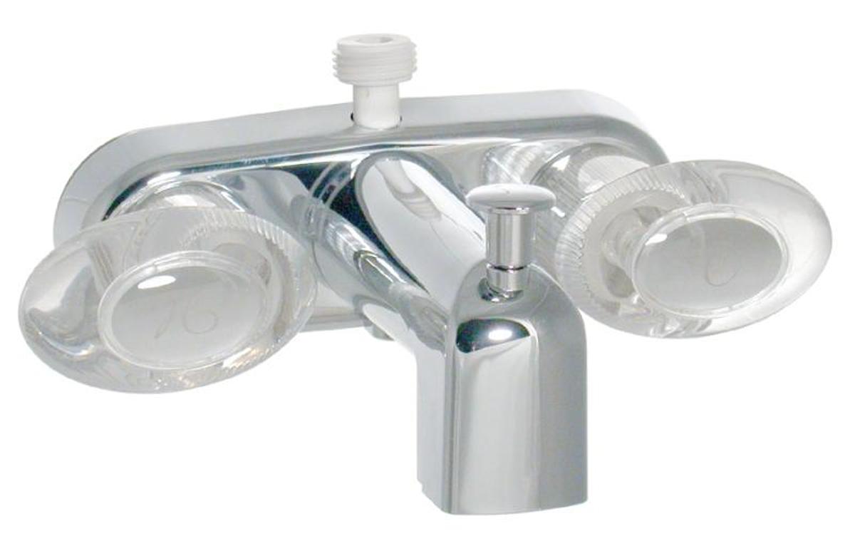 Faucet - Tub/shower 4" Chrome Plastic