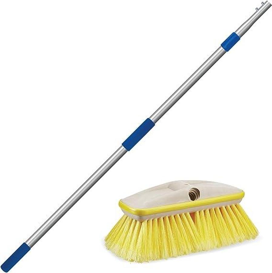 Starbrite Deluxe Telescoping Deck Brush Kit 3'-6' Delux Yellow Brush