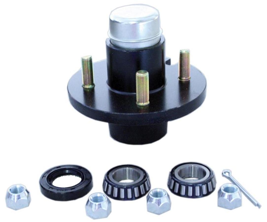 1" Spindle, 440, 1250 Lb. Capacity - 4 Lug Hub Boxed Complete