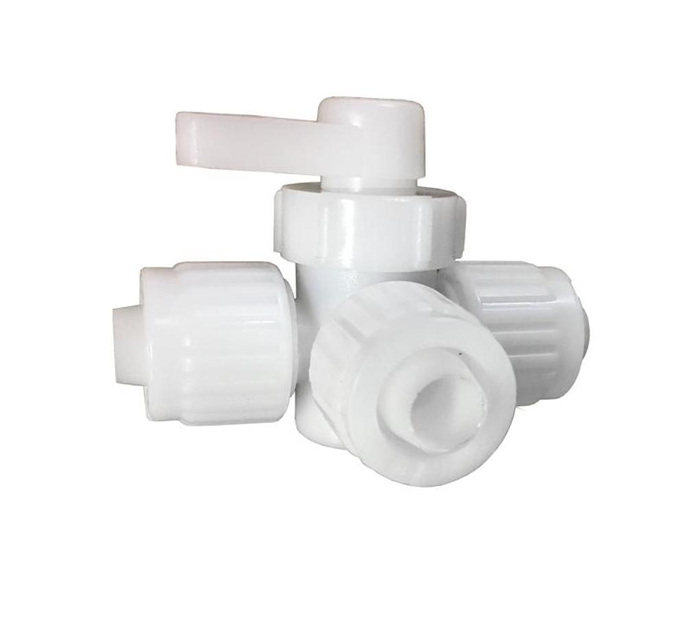 Three Way Valve 1/2" P X  1/2" P X 1/2" P Center Drain