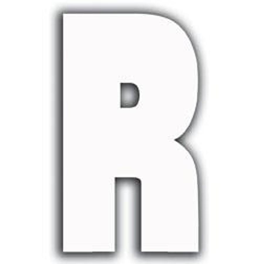 White Letter - R