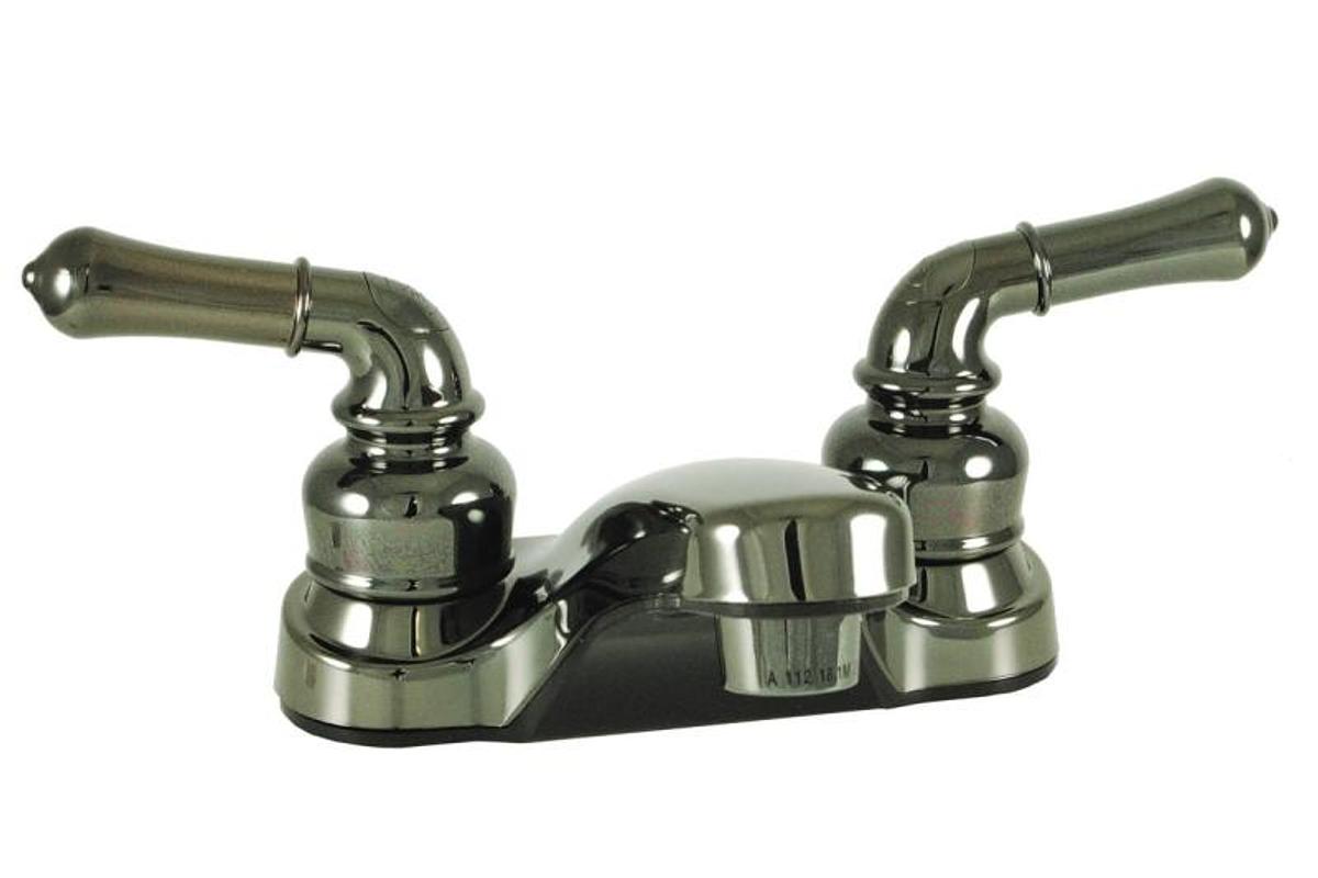 Faucet - Lavatory 4" Non-metallic W/teapot Handles Chrome Finish