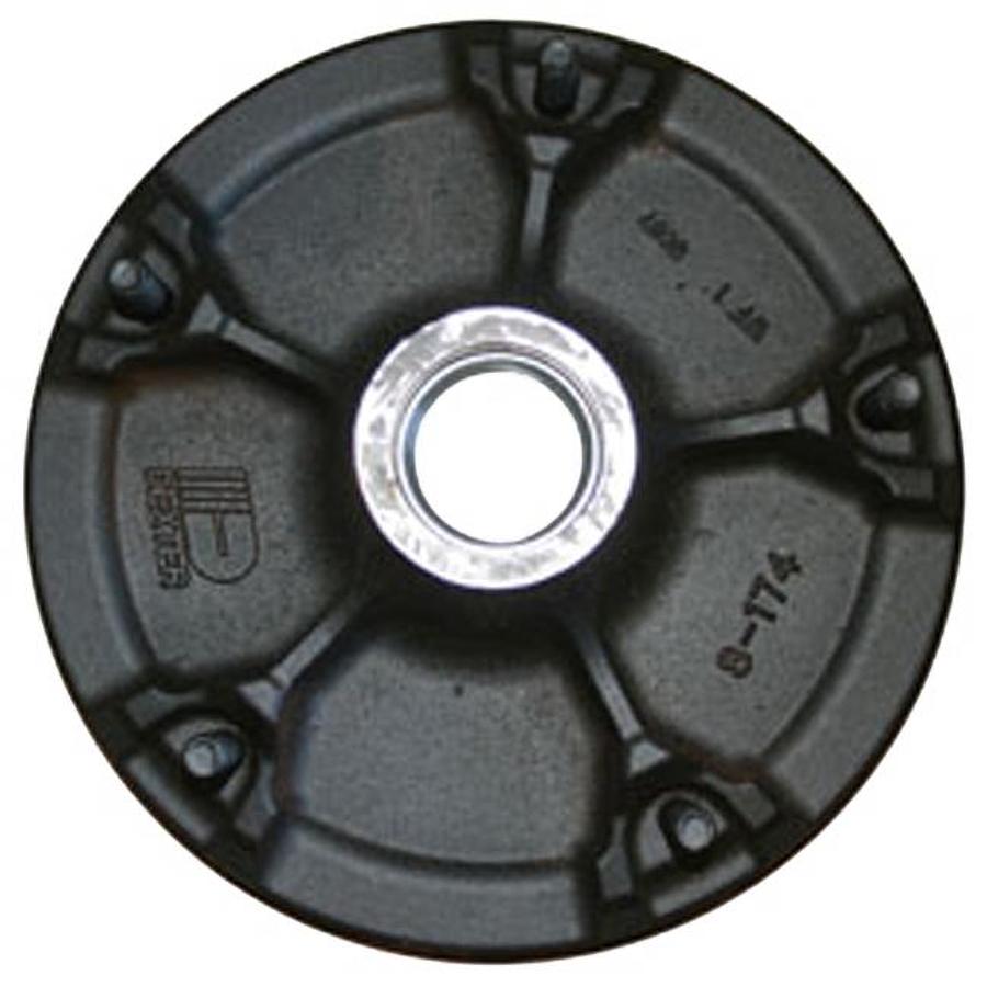 Hub And Drum - 1-3/4 Inch-1-1/4 Inch Spindle, 5 Bolt Demountable,