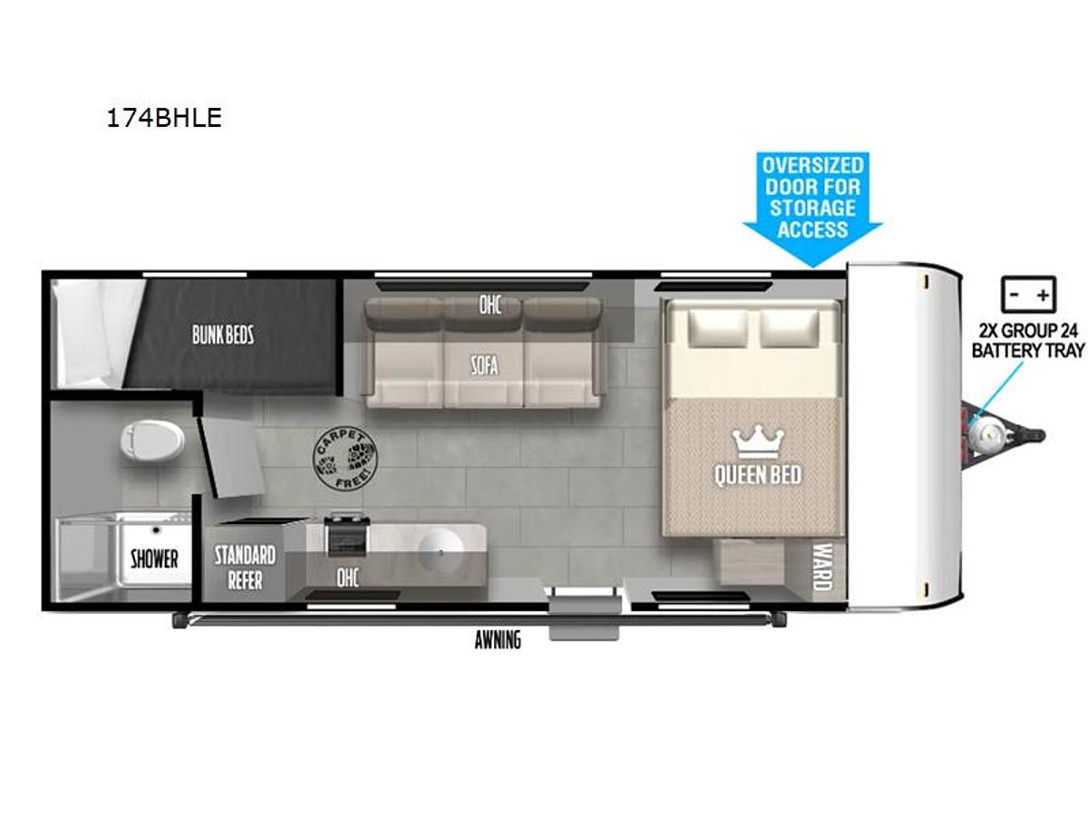 New 2026 Forest River RV Salem FSX 174BHLE
