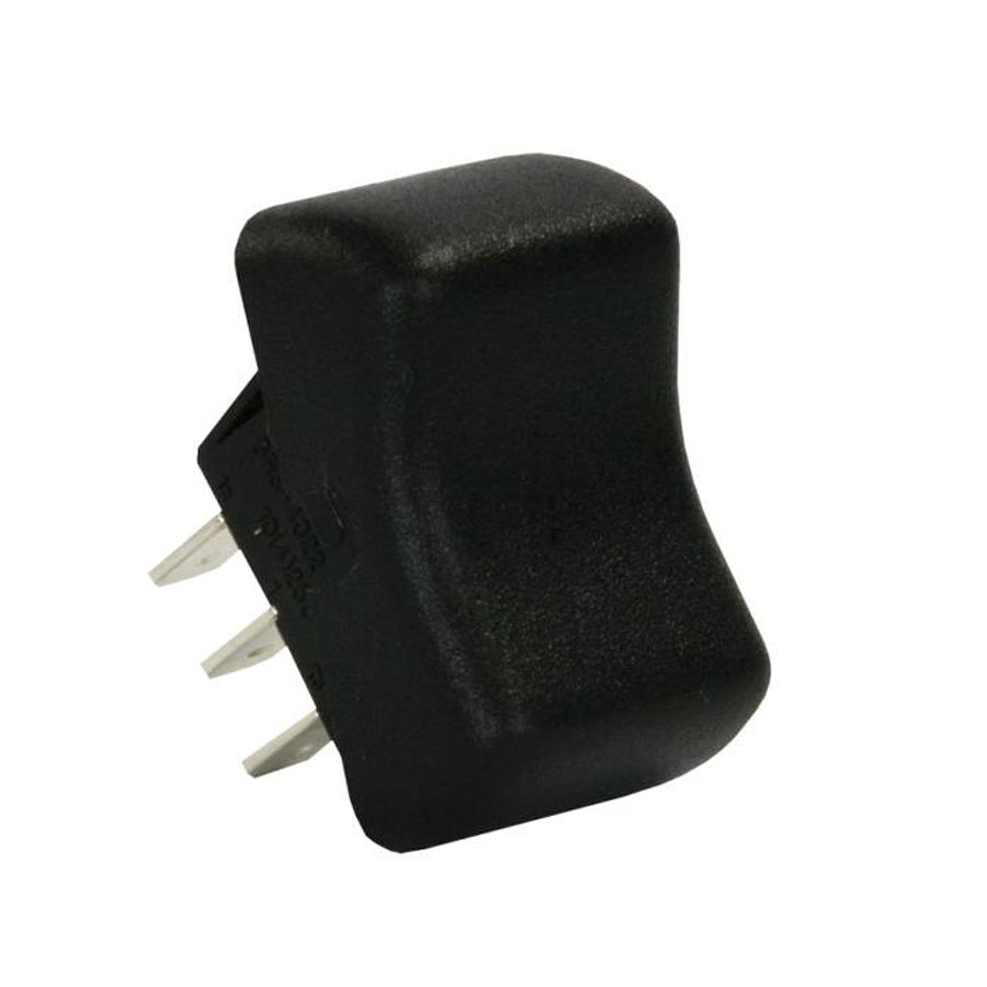S P S T On/ Off Momentary Rocker Switch, Black