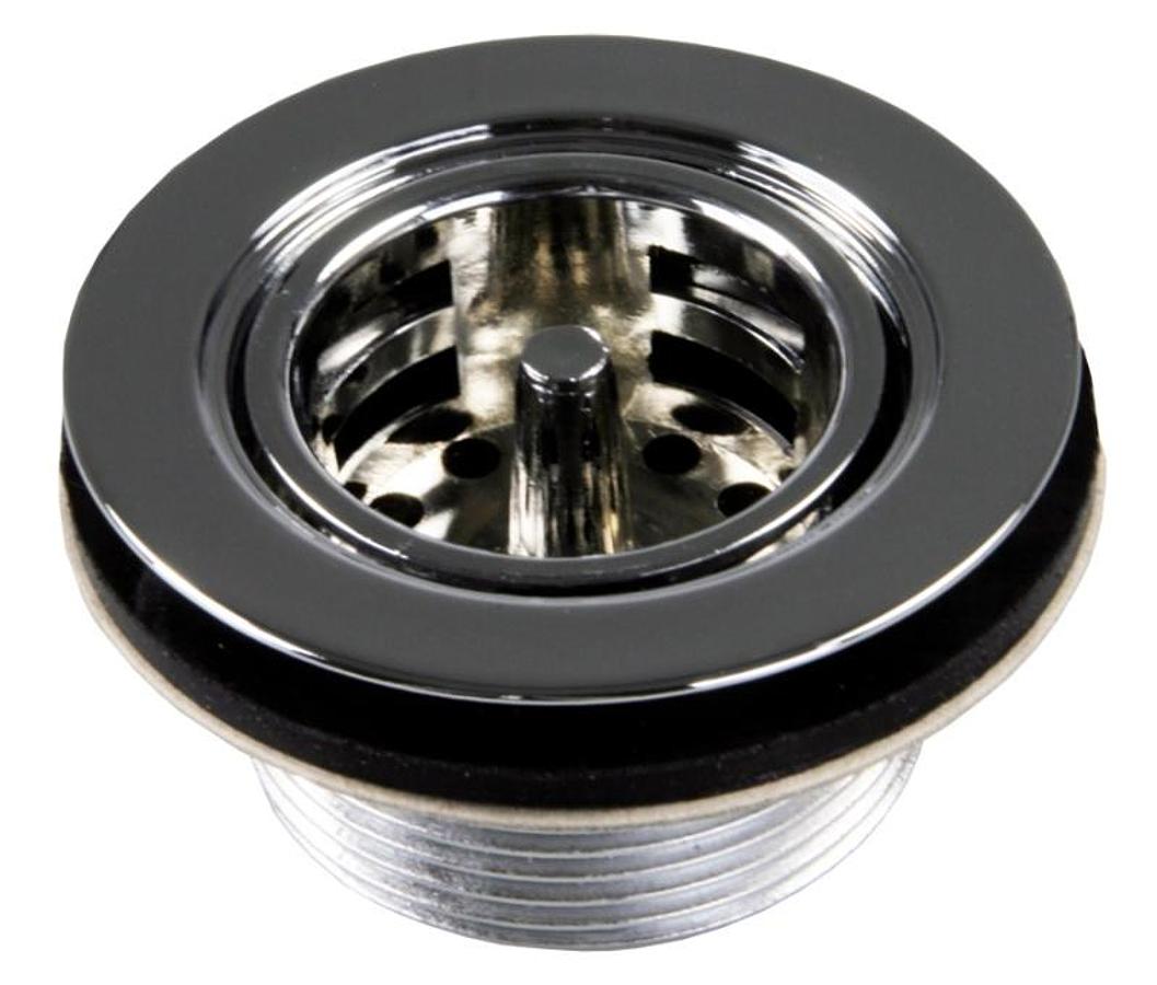 Strainer W/ Push-in Basket - Chrome